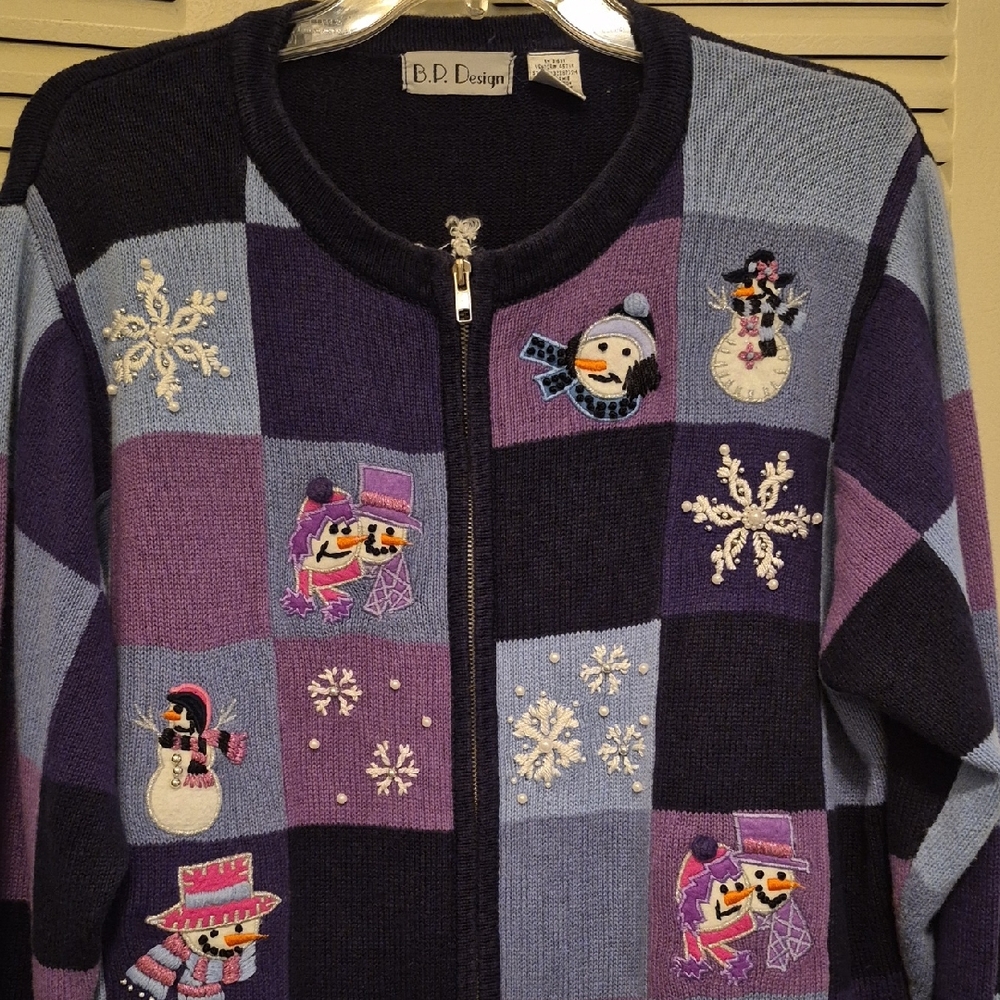 REDUCED: Ladies Winter Holiday Cardigan Sweater
